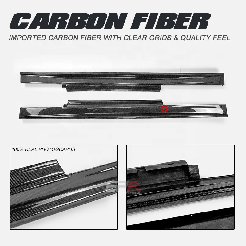 مناسبة لنيسان R35 GTR 08-17 ألياف الكربون الجانب تنورة مخصصة 24VR N نوع الملحقات الخارجية الحقيقية مجموعات هيكل السيارة #4