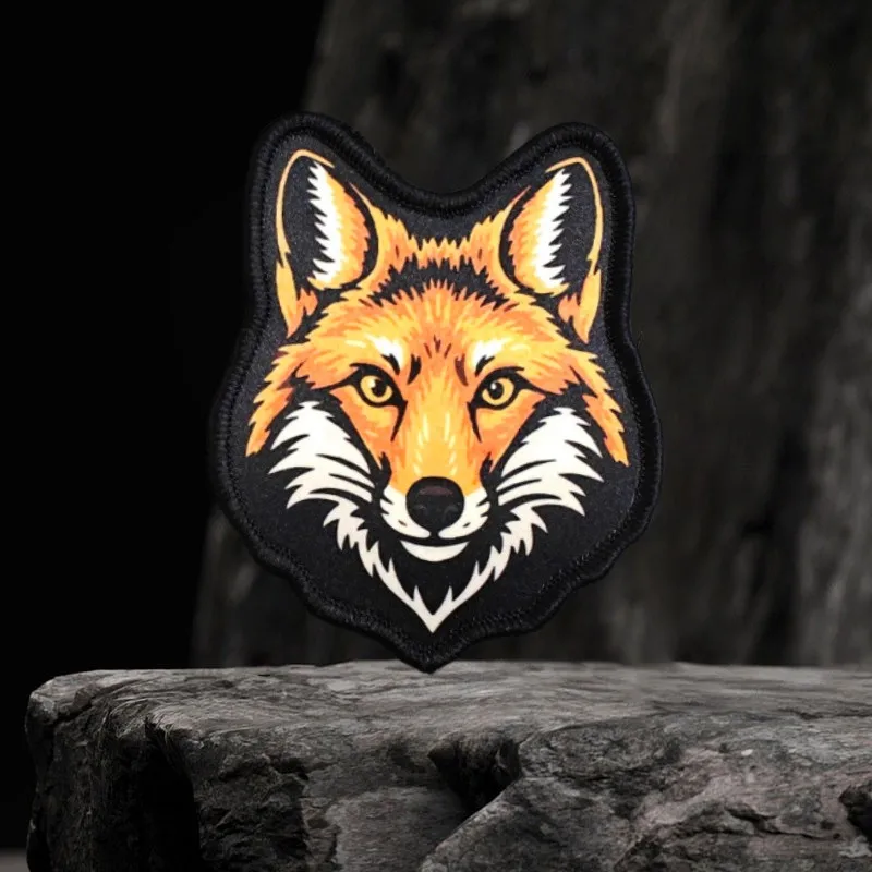 2026 Neuer taktischer Aufnäher, Fox Military Moral Abzeichen, Armbinde, für Kleidung, Hüte, Rucksäcke, taktische Ausrüstung, Klettverschluss