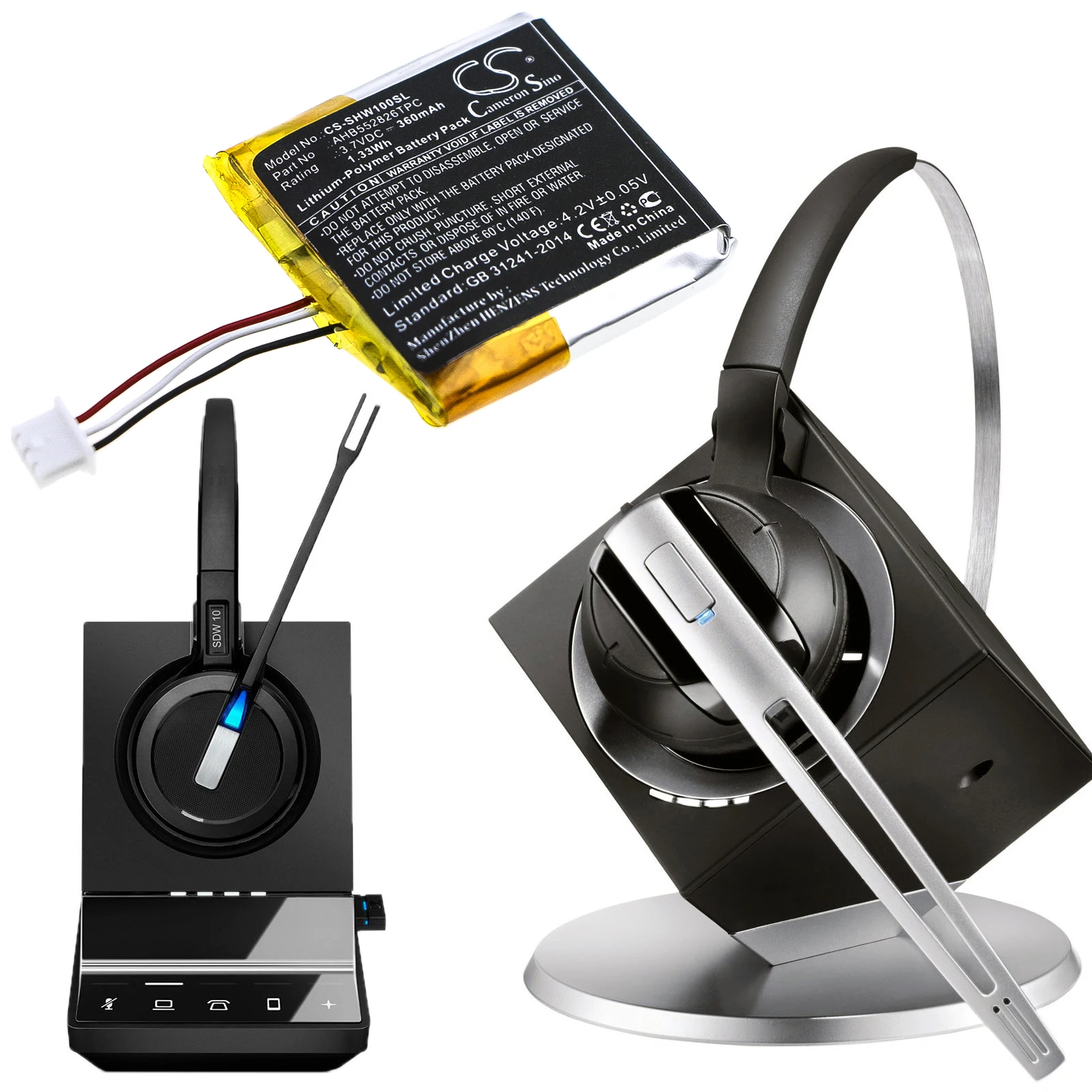 Wireless Headset Ba…