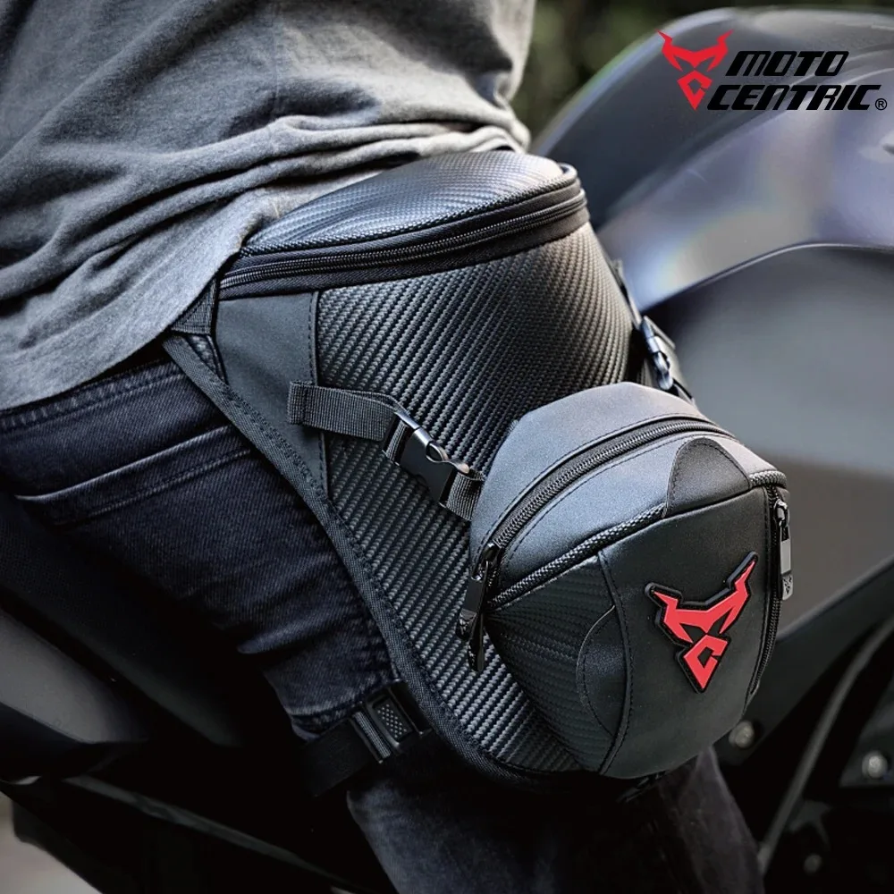 

Motorcycle Drop Leg Bag High Capacity Motocross Leg Bag Carbon Fiber Shell Motorbike Leg Bag Waterproof Dirt Bike Riding Leg Bag