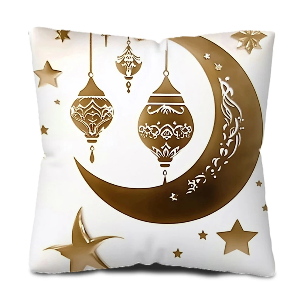 Decorative Pillow Case Eid Pillowcase Cohesive Decoration Collection Double-sided Design Easy To Clean Pillow Cover