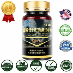 Maca American Ginseng Tablets Supplement Pills for Men