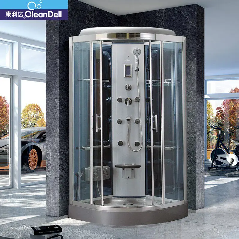 Gray Integral Bathroom, Long Arc Integral Shower Room, Bath Room