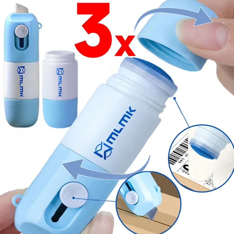 

3-1 шт. корректирующая жидкость для термобумаги с открывашкой для ножей, многофункциональный инструмент, защита конфиденциальности данных, портативная корректирующая жидкость