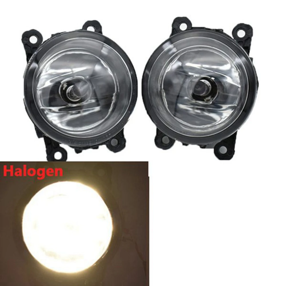 Halogen Fog Light Headlight Chrome Fog Lamp Cover Grill Bezel Switch Foglights Assembly for Ford Edge 2015-2018