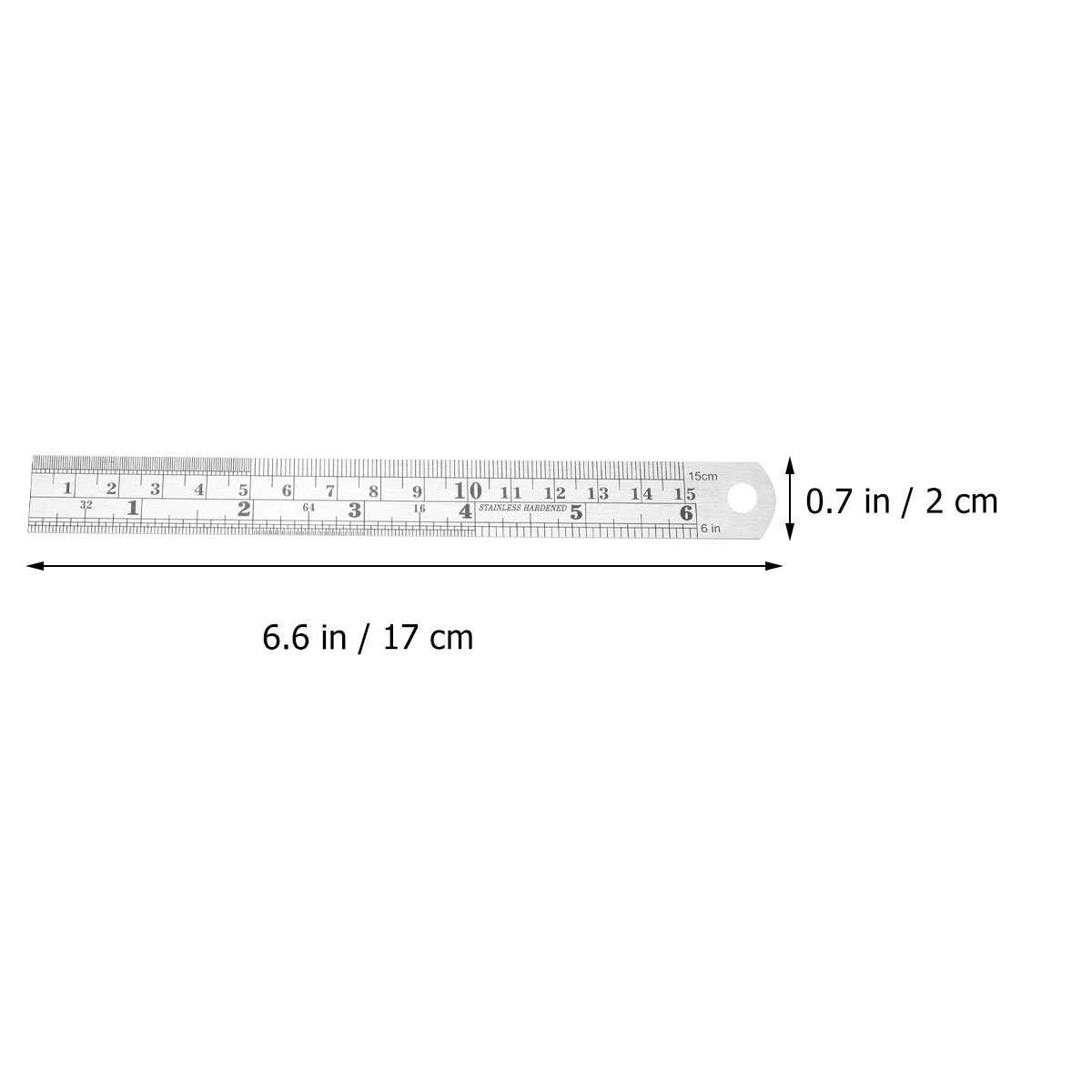 

4 Pcs Stainless Steel Ruler Straight Edge Engineer Scale Centimeter Small Size Double Scale Study Stationery School