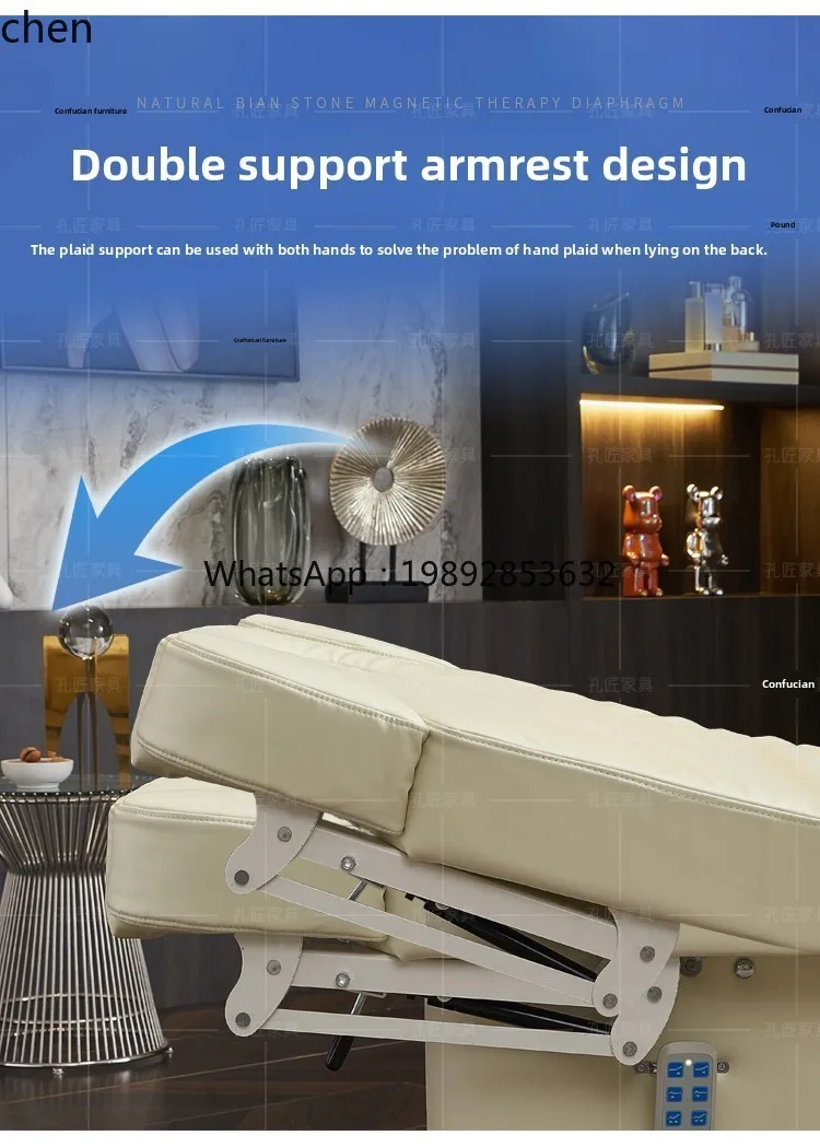 electric constant temperature heating beauty bed, special skin management SPA physiotherapy bed for beauty salons