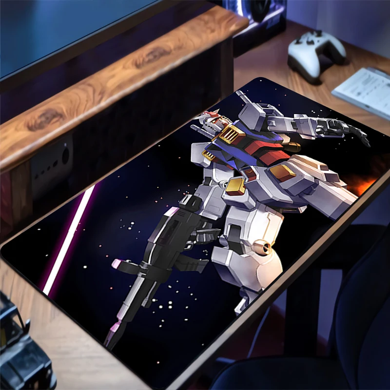 Alfombrilla de ratón mecánica Warrior RX-78-2 Gundam HD, alfombrilla de escritorio, alfombrilla de goma para teclado, alfombrilla extendida antideslizante para ratón de escritorio, alfombrilla para ratón para juegos
