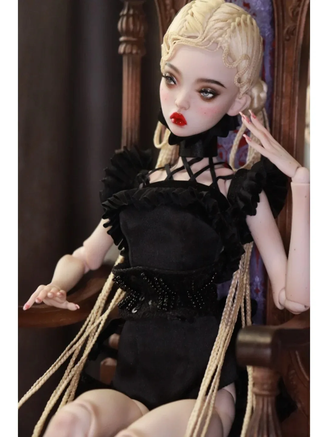 ตุ๊กตา BJD ข้อต่อขยับได้ ขนาด 1/4 สีน้ำตาลอ่อน แบบสะสม งานคุณภาพสูง แต่งหน้าแบบธรรมชาติ ของขวัญวันเกิด ตุ๊กตาของเล่น