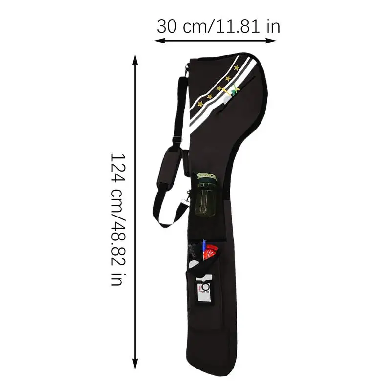حقيبة نادي الجولف، حقيبة حمل نادي الجولف، حزام كتف قابل للتعديل، لوازم تنظيم للرجال والأولاد والبنات والشباب والمراهقين والرياضيين