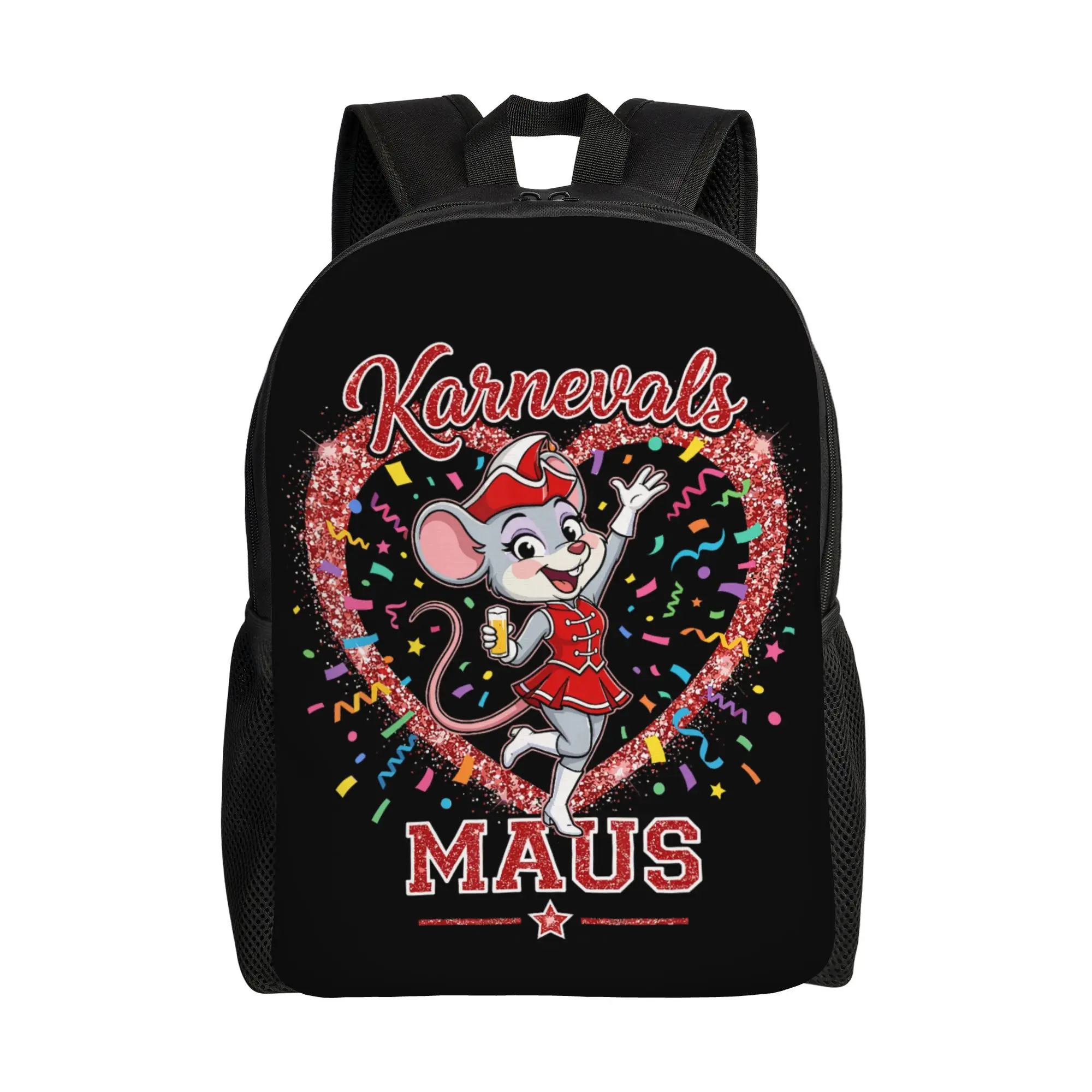 

Рюкзак Karnevalsmaus Koln Carnival Mouse для мужчин и женщин, повседневный школьный деловой рюкзак, сумка через плечо для ноутбука Karneval Maus, уличная сумка