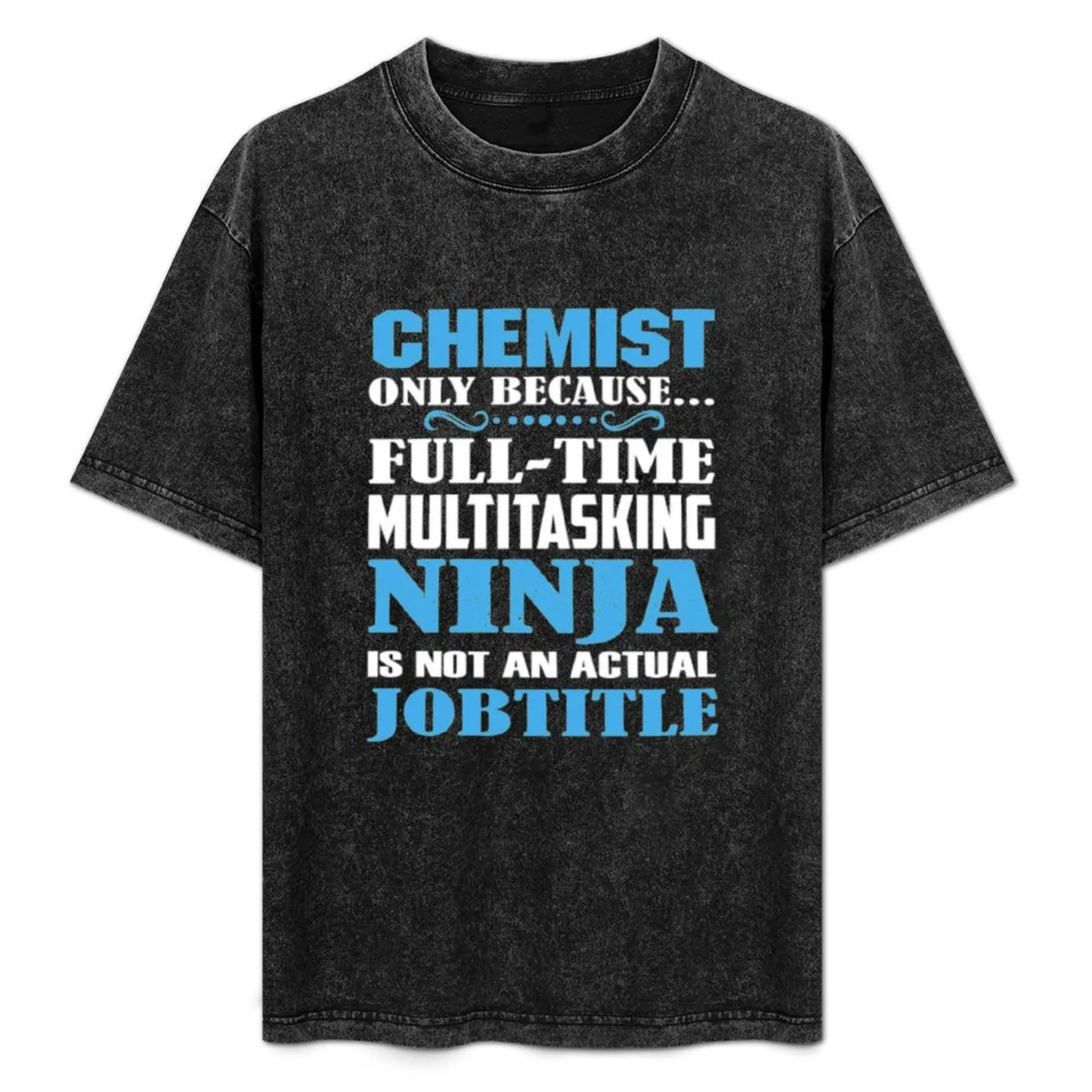 

Chemist ninja T-Shirt Basic Solid Color Casual Tee Shirt