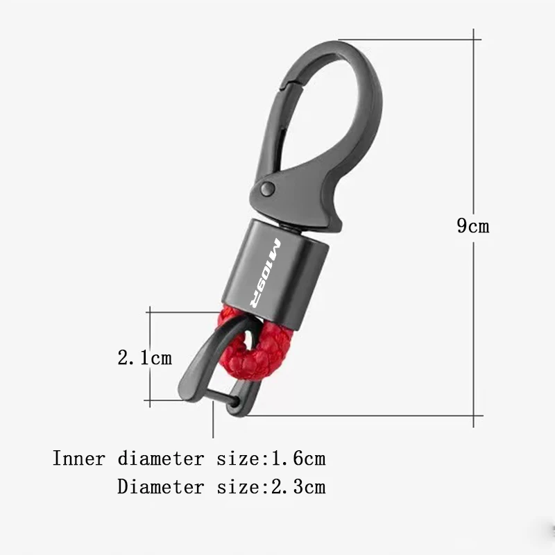 For Suzuki M109R Boulevard M109R M 109R 109 R Accessories Custom LOGO Motorcycle Braided Rope Keyring Metal Keychain