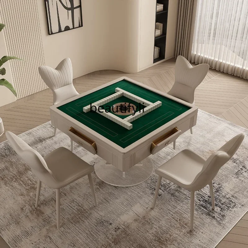 

zz1zzPlastic Products (Flower Pots) Dining Table Double-Use Multifunctional Suspension Dining Table Mute Mahjong Machine
