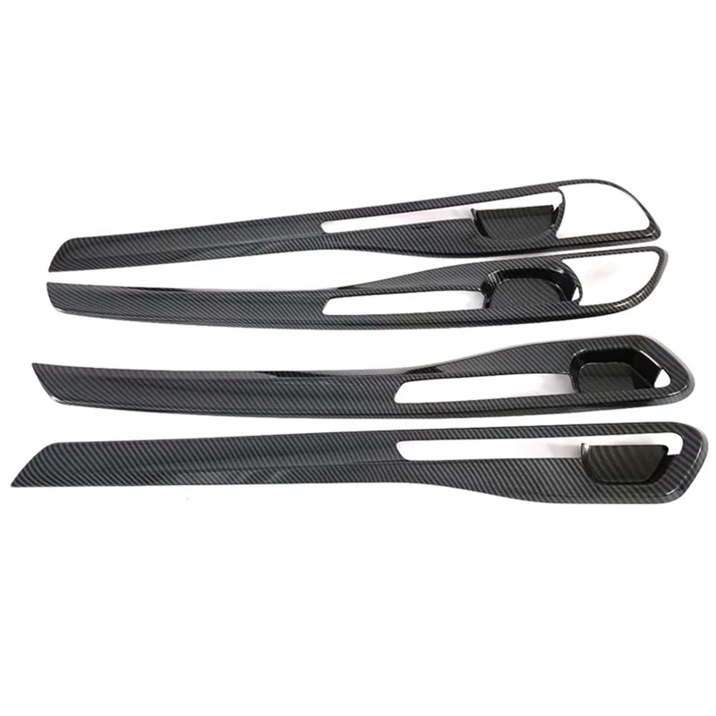 

AX48-For Kia Seltos 2019-2023 Carbon Car Interior Door Handle Bowl Cover Trim Inside Door Panel Molding Strip Accessories