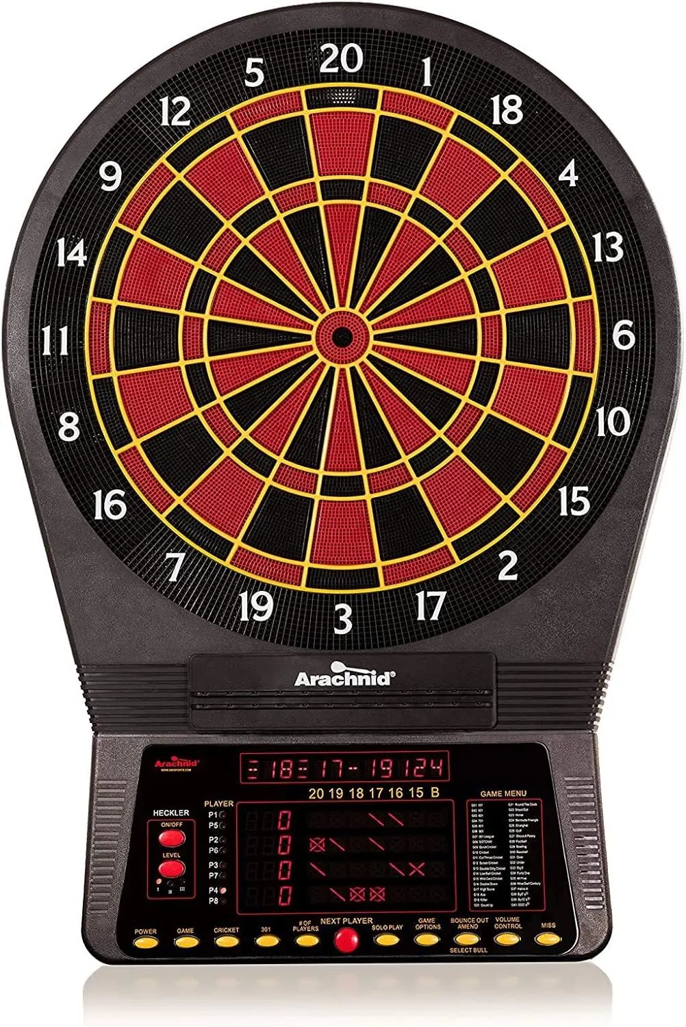 

Cricket Pro 800 Electronic Dartboard with NylonTough Segments for Improved Durability and Playability and Micro-Thin Se