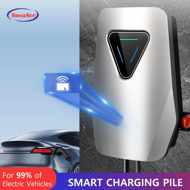 Home flex nível 2 ev carregador equipamento de carregamento de veículo elétrico j1772 estação de carga rápida ev com fio para tesla tipo 1 tipo 2