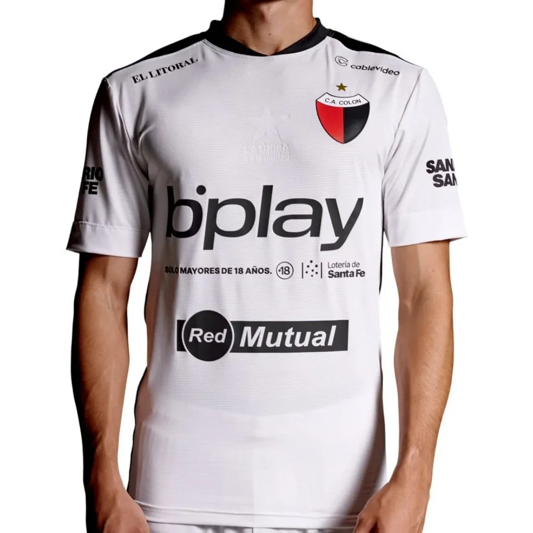 26-27 Colon De Santa Fe Home Football Jersey Competition Training Suit Sports Leisure Men's T-Shirt Kid's Clothing Tee Woman ﻿