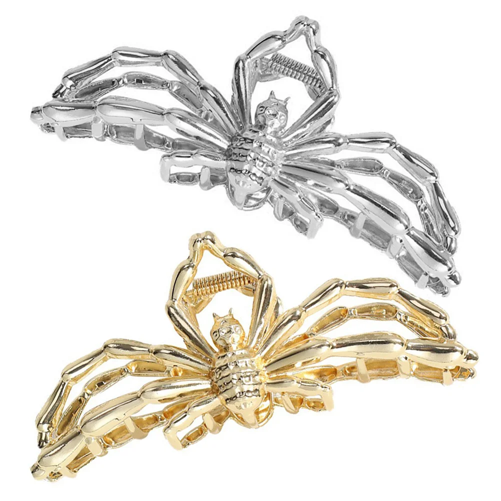 

2pcs Clips Alloy Rust Resistant Big Clips For Women Thick Long Hair Styling Accessories Elegant Metal Claw Clip