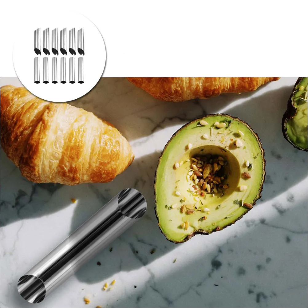 12Pcs Heavy-Duty Stainless Steel Croissant Molds for Baking, Dough Rolling & Pastries – Reusable Kitchen Tools