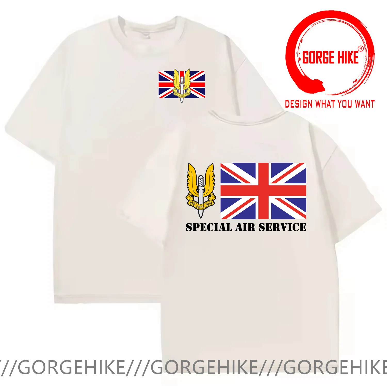 Vintage Washed Cotton T Shirt UK Military SAS Special Air Service Army Gift T-Shirt Casual Tee Shirt Fashion Plus Size T-Shirts