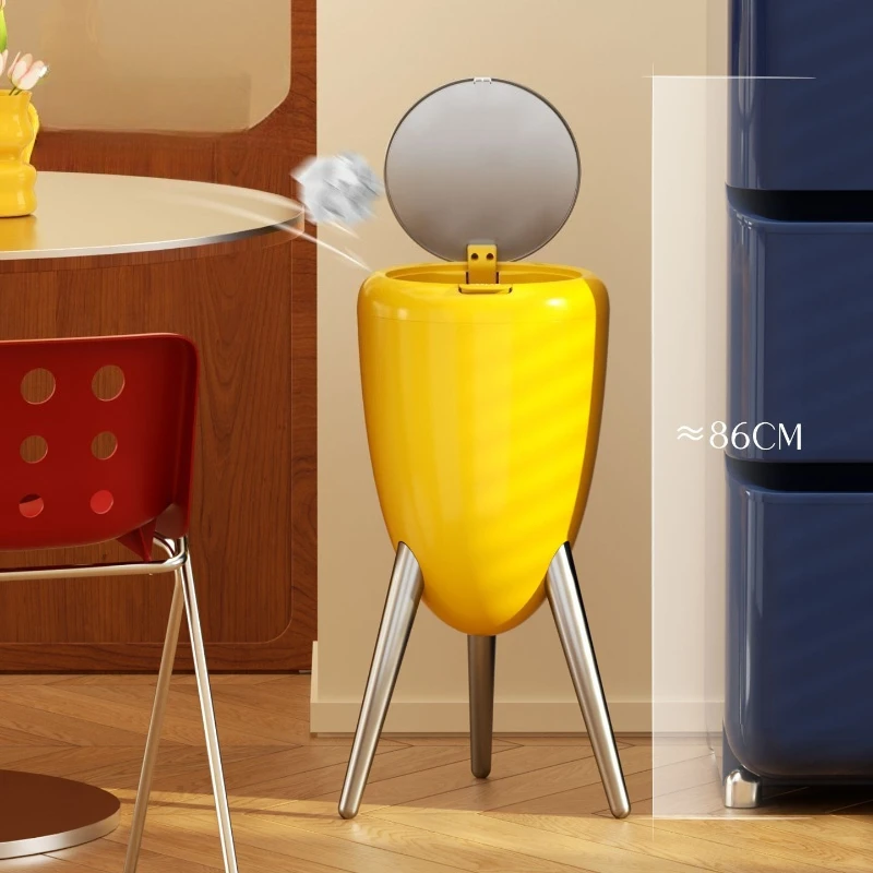 

Light Luxury Trash Can Press Waste Bins with Lid Large Capacity Paper Basket for Living Room Kitchen Waste Bins Wastebasket