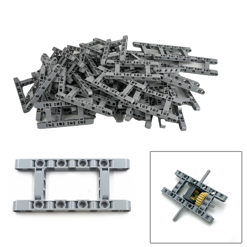 H-Frame Hole Arm Ring 64178 11x5 Holes H-Beam MOC High-Tech Building Blocks Modified DIY Toys Parts Assembled Bricks