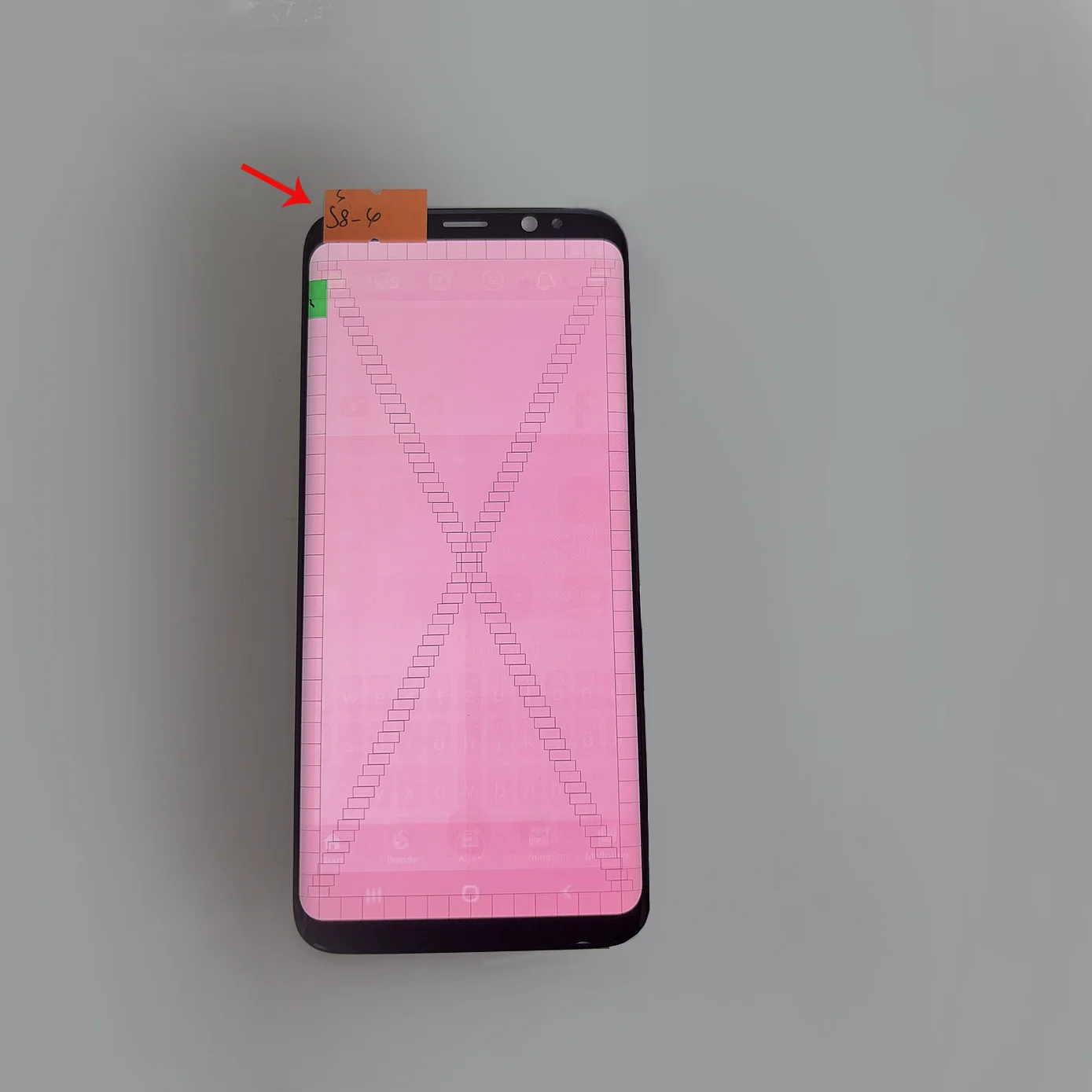 AMOLED Display Touch Screen Digitizer Assembly With Lines For Samsung Galaxy S8 G950 G950F LCD Display Replacement No Frame