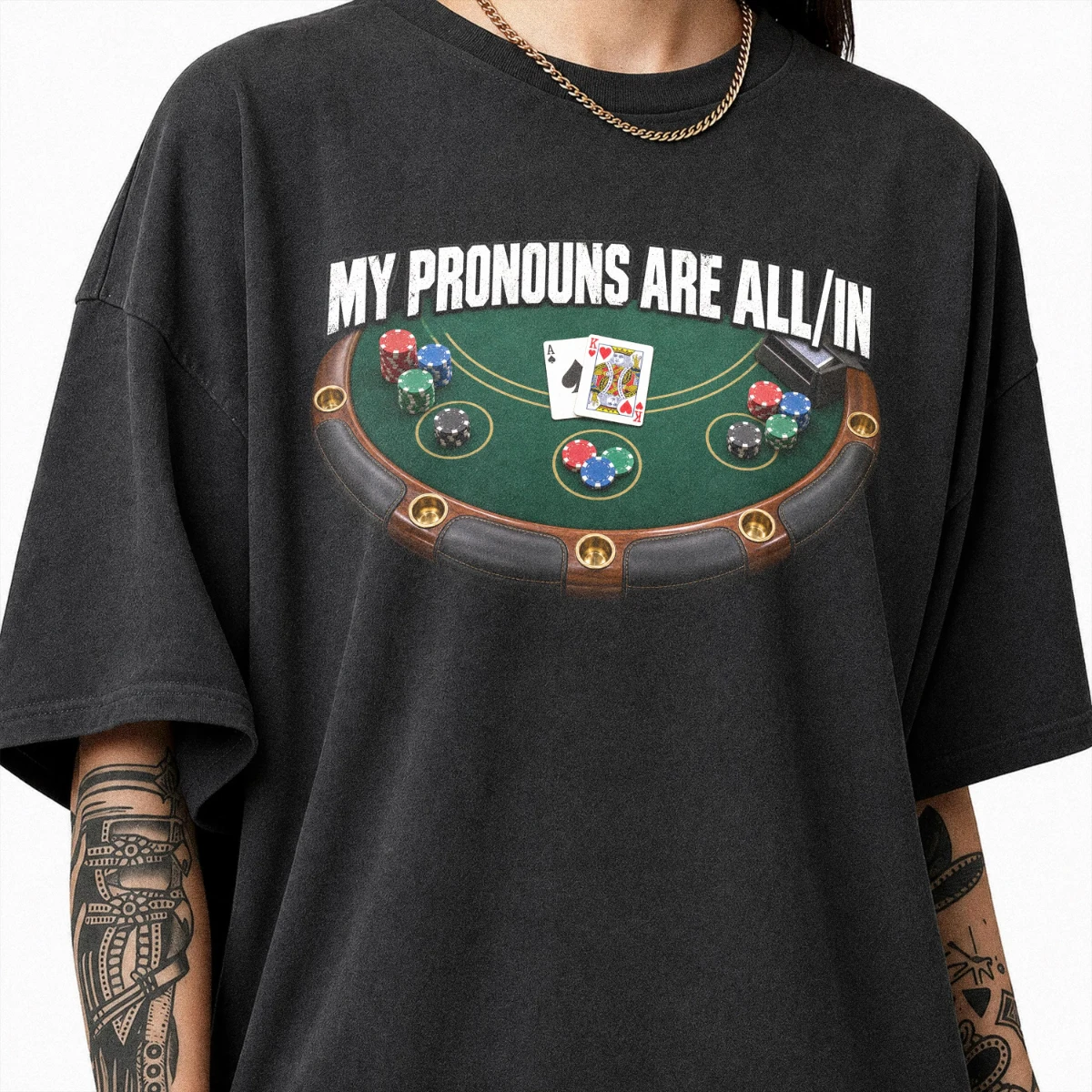 My Signature Style Is Reflected in These T-shirts: Fun Poker Player T-shirts, Poker Night Gifts, Gambling Card Game T-shirts.