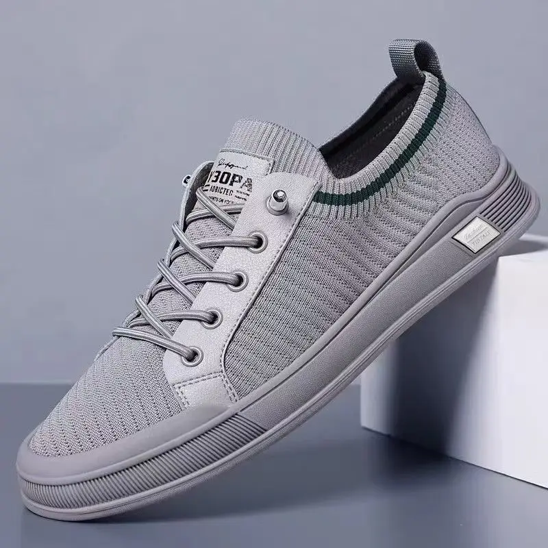 Men Air Mesh Slip On Casual Board Shoes Spring Autumn New Soft sole Non Slip Lightweight Breathable Anti Odor Casual Sneakers