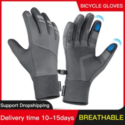 Gloves Black Waterproof Winter Warm Cycling Outdoor Sports Running Riding Motorcycle Ski Touch Screen Snowboard Gloves Men