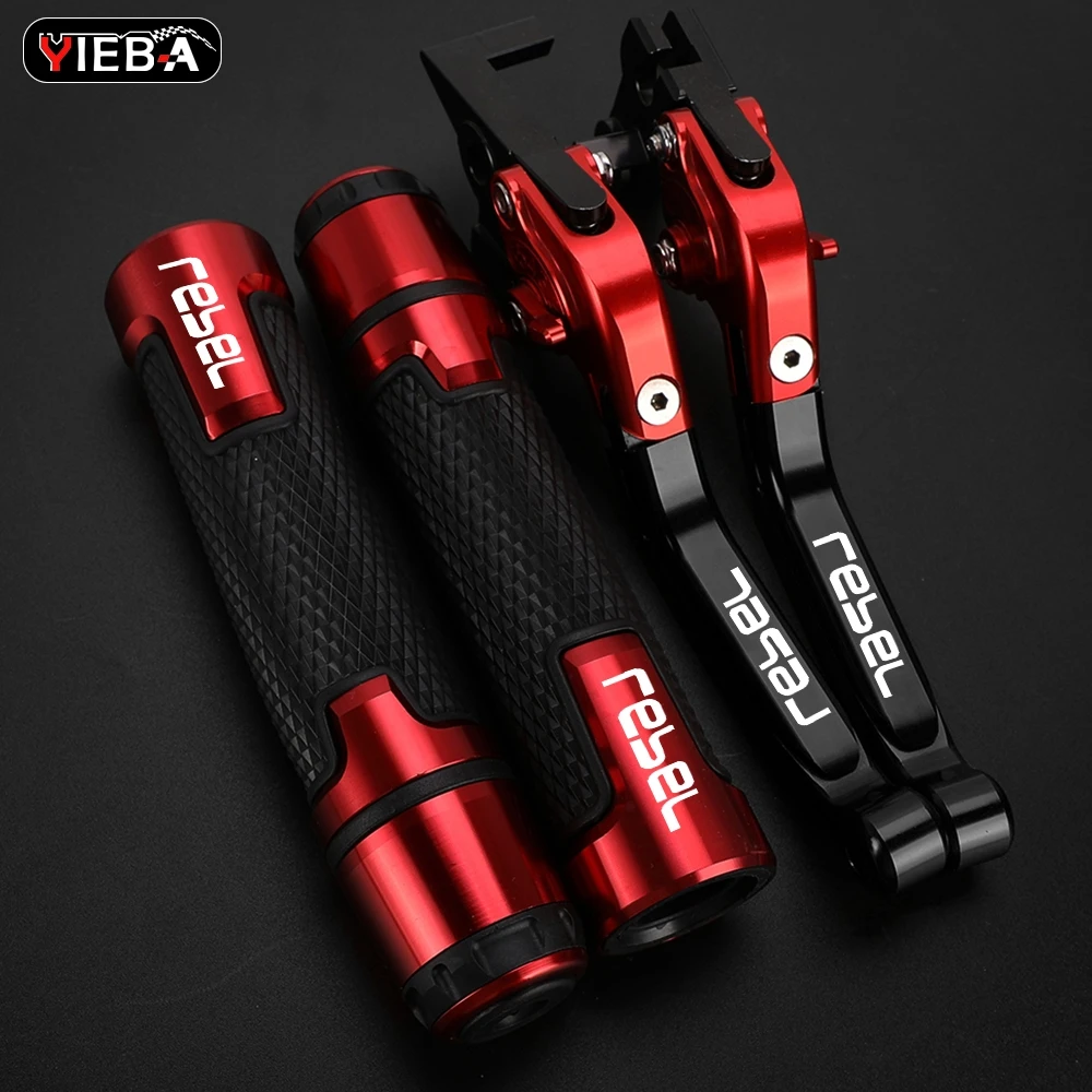 

FOR HONDA Rebel300 Rebel500 2017-2024 Rebel 300 500 2023 2022 2021 Motorcycle Foldable Brake Clutch Levers Handle Handlebar Ends