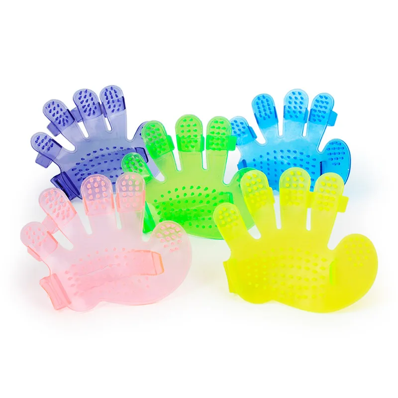 Pet Silicone Bath Brush Hair Grooming Massage Tool Cat Dog Soft Bathroom Washing Gloves Pet Accessories