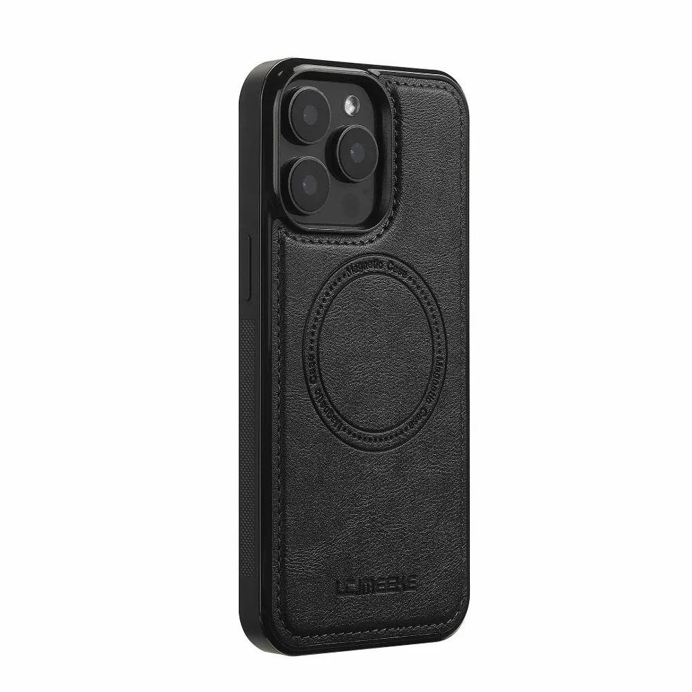 Magnetische Leder-Handyhülle für iPhone 18 17 17e Air 16e 16 15 13 12 11 Pro Max XS Plus Mini Stoßfeste Mag-Safe Weiche Rückseite – Detail 24