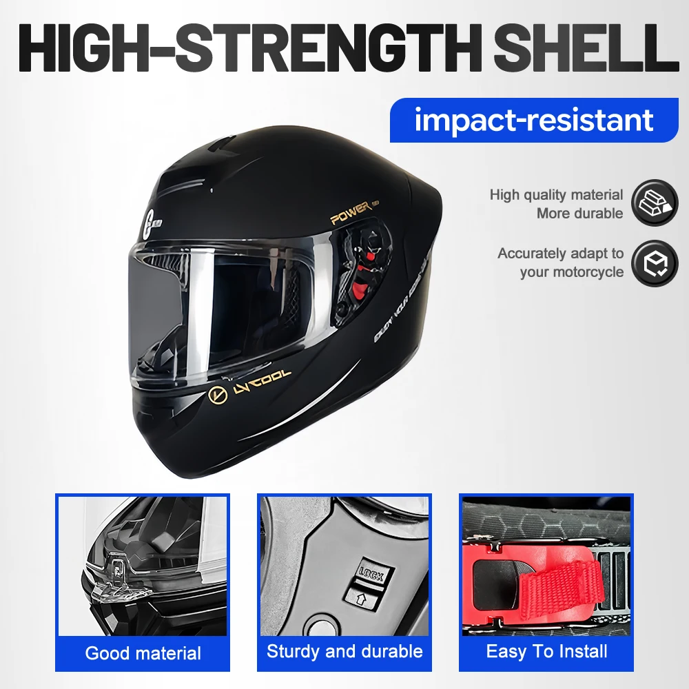 Vollvisier-Motorradhelm mit Do – Motorcycle Helmet Sun Visor Inner Bewertung und Preis