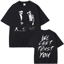 Camiseta gráfica de rapero Future & Metro Boomin para hombre y mujer, camisa informal de gran tamaño con cuello redondo, álbum de Hip Hop, We Don't Trust You, 2024