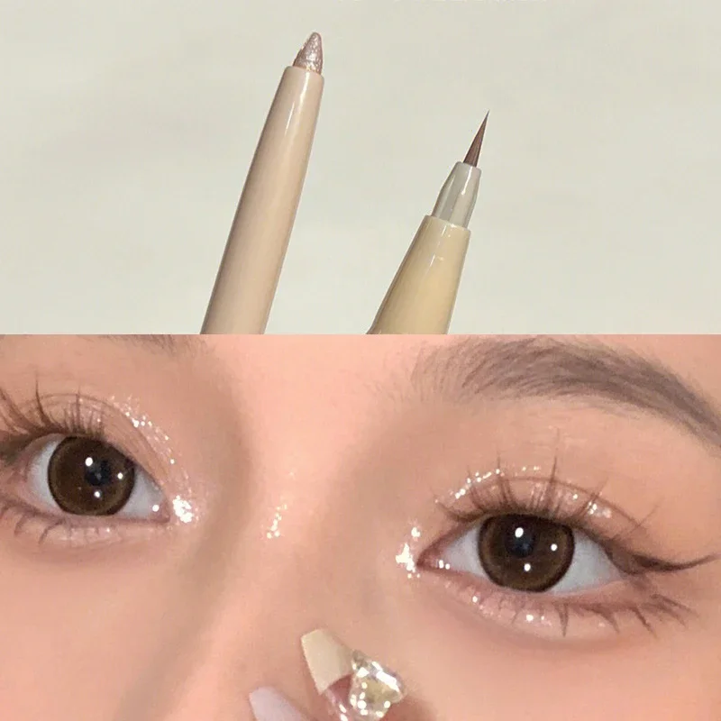 Double-headed Lying Silkworm Pen Matte Pearlescent Fine Flash Brightening Shadow Pen Outline Pen Eyelid Down to Pens