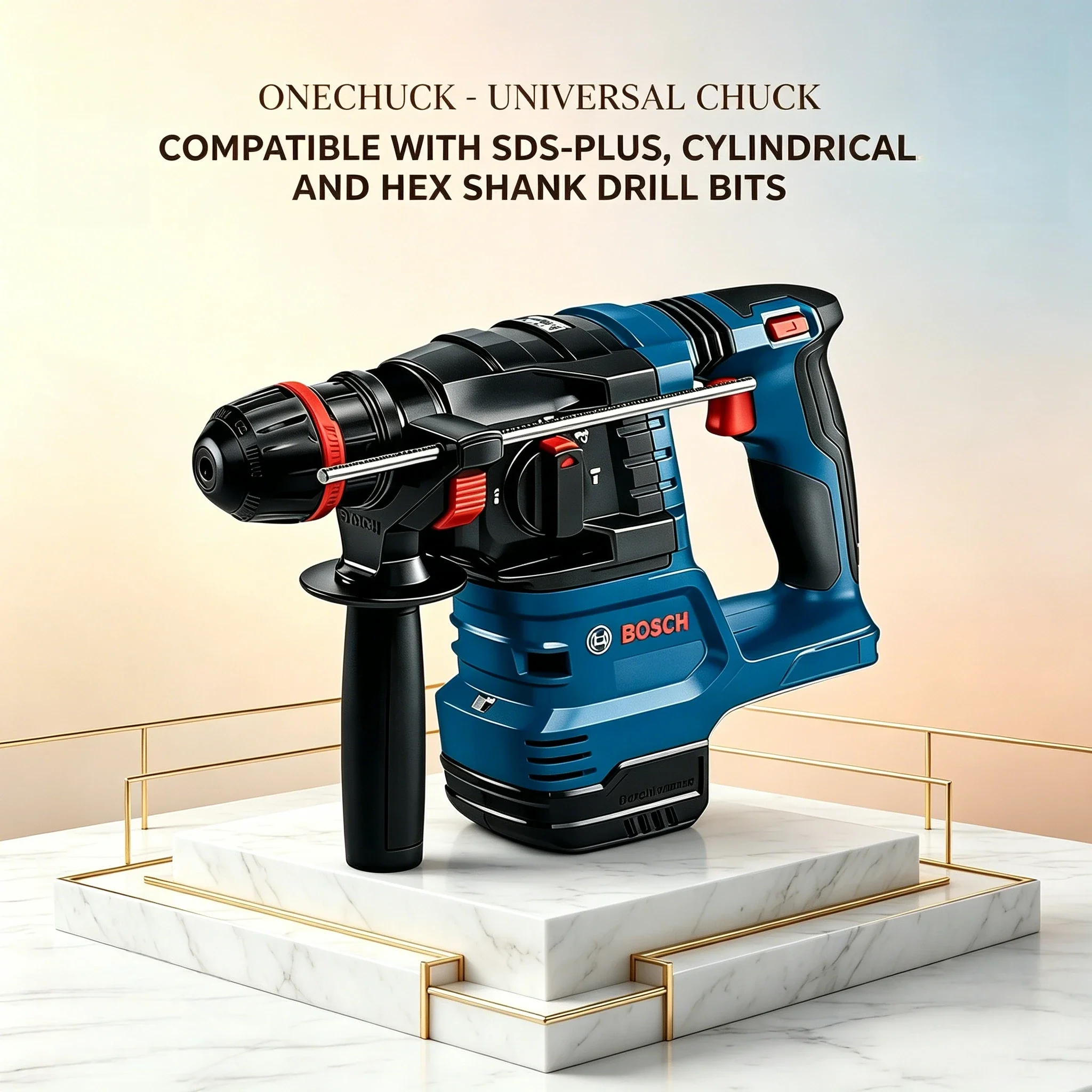 BOSCH GBH18V-22X Cordless Rotary Hammer Drill SDS PLUS Heavy Duty Brushless Electric Hammer for Concrete Masonry