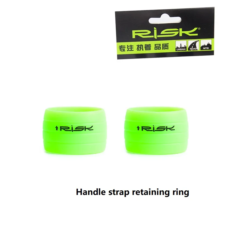 1 Pair Risk Road Bike Handlebar Tape Fixed Ring Non-Slip Bicycle Handlebar Winding Silica Gel Cover Wrap Route Protector