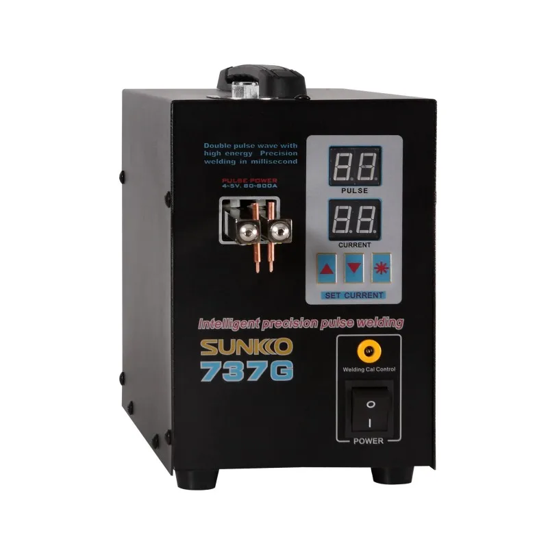 SUNKKO 737G Battery Spot Welder 2.8KW Digital Display Spot Welding Machine For 18650 Battery Pack Weld Double Pulse Spot Welders