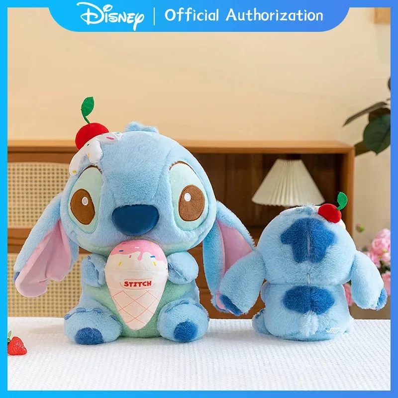 28CM-80CM New Disney Lilo & Stitch Ice Cream Summer Limited Edition Pluszowa zabawka Kreskówka Wypchana lalka Anime Pamiątka Prezent urodzinowy