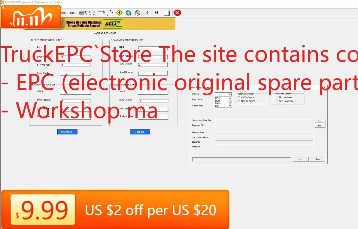 

TruckEPC TruckEPC Bell EOL Версия 4.4 Программное обеспечение