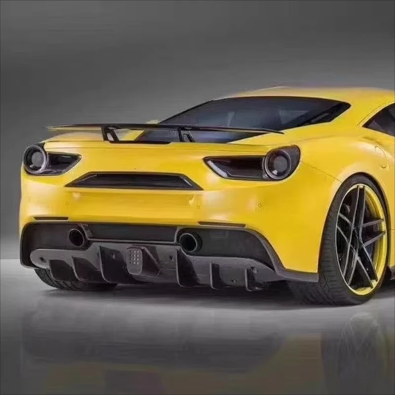 

Car General Tail Trunk Rear Spoiler Racing Wing Carbon Black GT Style Car Modification Decoration Kit