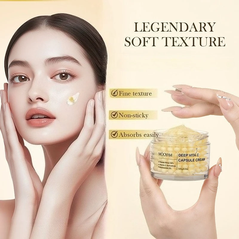 

Deep VC Capsules Essence Cream Moisturizing Brightening Skin Tone Firming Anti-Wrinkle Fading Fine Line Capsules Filling Cream