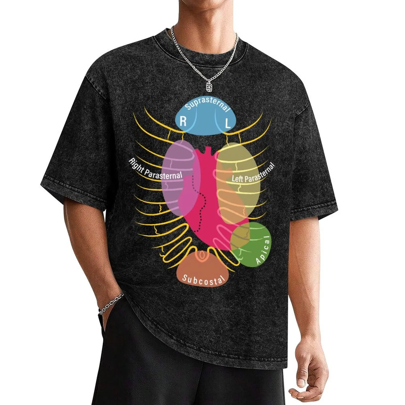 Echocardiography Cardiac Acoustic Windows T-Shirt summer tops Aesthetic clothing vintage t shirts anime stuff mens t shirts