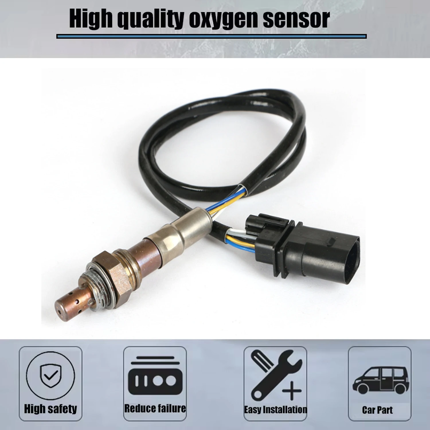 Sensor de oxigênio com sonda lambda frontal de 5 fios NGK1880 036906262 T para VW Polo Stufenheck Skoda Fabia IBIZA Assento CORDOBA 036 906 262T