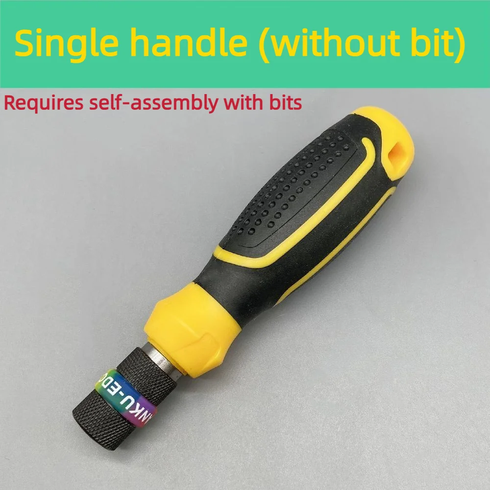 ANKU 6.35mm Quick Disassembly Ejection Screwdriver Double Head Screwdrivers Handle Pop Up Quick Release Self-locking Hand Tools