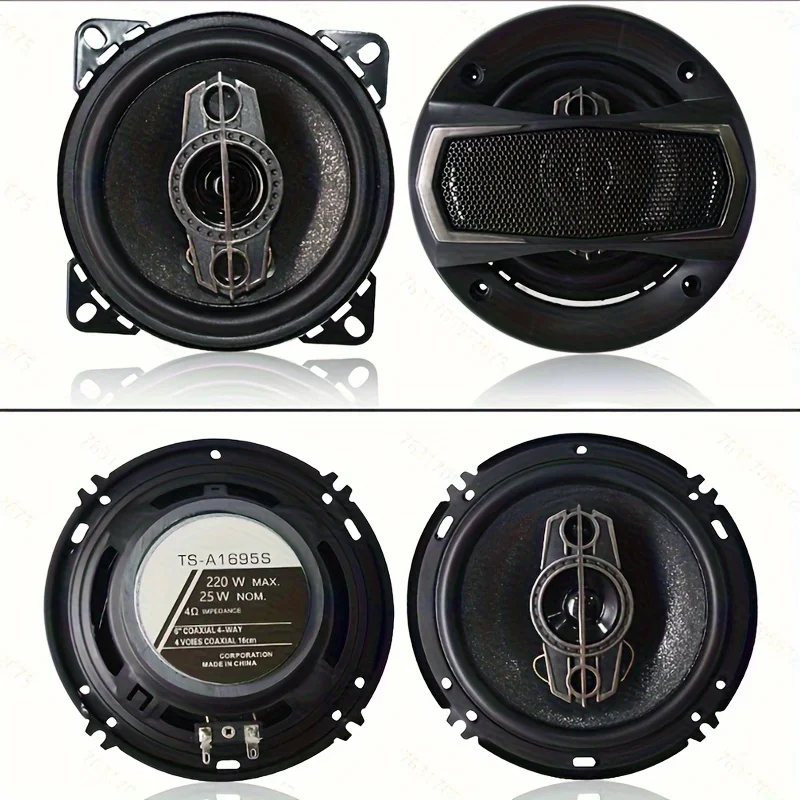 2Pcs 4 Inch 440W (2*220W) 4-Way Car HiFi Coaxial Speaker Car Door Auto Audio Music Stereo Full Range Frequency Speakers