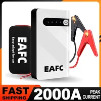 12V Jump Starter 2000A Portable Car Emergency Booster LED Flashlight Car Battery Booster Charger Starting Device with EVA Box
