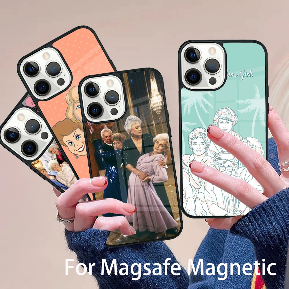 

Golden Girls Phone Case Magesafe Magnetic Wireless Charge Cover For IPhone 16 11 12 13 14 15 Pro Max Plus Mini